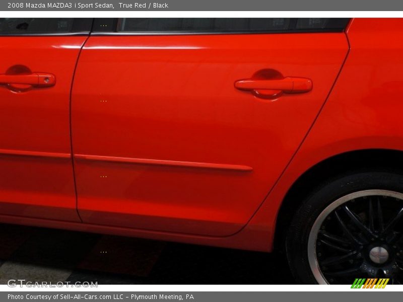 True Red / Black 2008 Mazda MAZDA3 i Sport Sedan