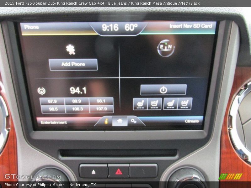 Blue Jeans / King Ranch Mesa Antique Affect/Black 2015 Ford F250 Super Duty King Ranch Crew Cab 4x4