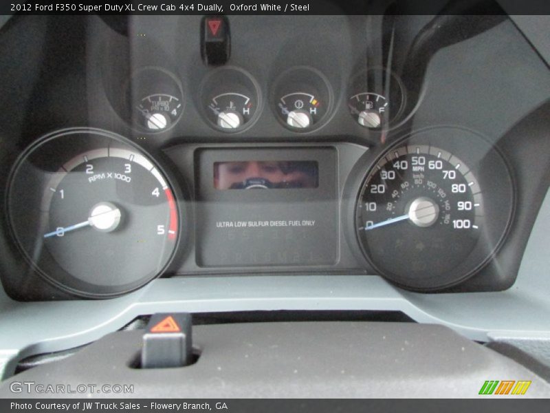 Oxford White / Steel 2012 Ford F350 Super Duty XL Crew Cab 4x4 Dually
