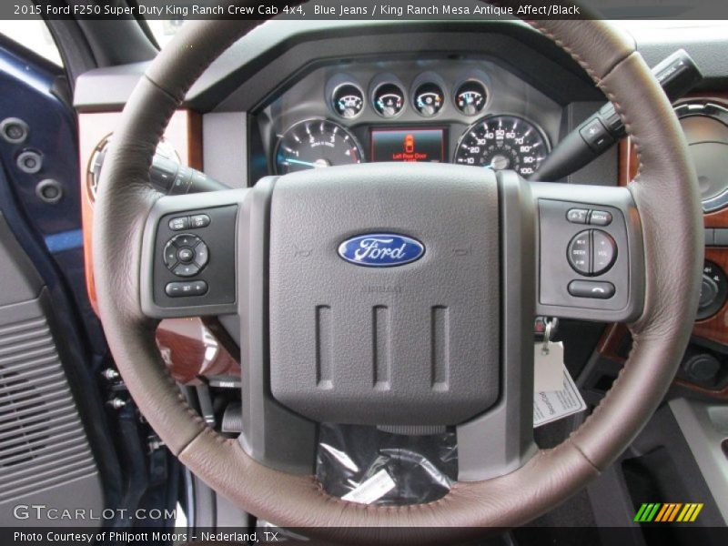 Blue Jeans / King Ranch Mesa Antique Affect/Black 2015 Ford F250 Super Duty King Ranch Crew Cab 4x4