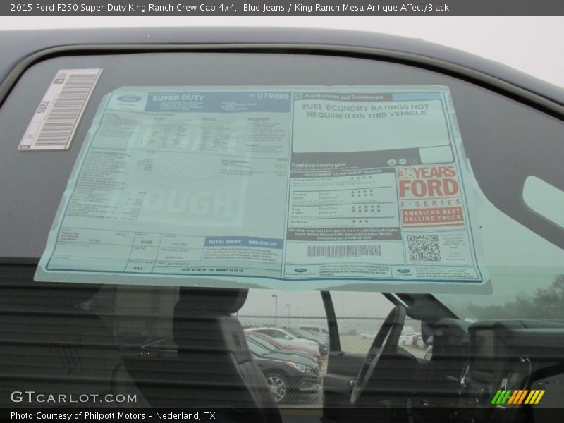 Blue Jeans / King Ranch Mesa Antique Affect/Black 2015 Ford F250 Super Duty King Ranch Crew Cab 4x4