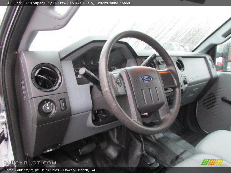Oxford White / Steel 2012 Ford F350 Super Duty XL Crew Cab 4x4 Dually