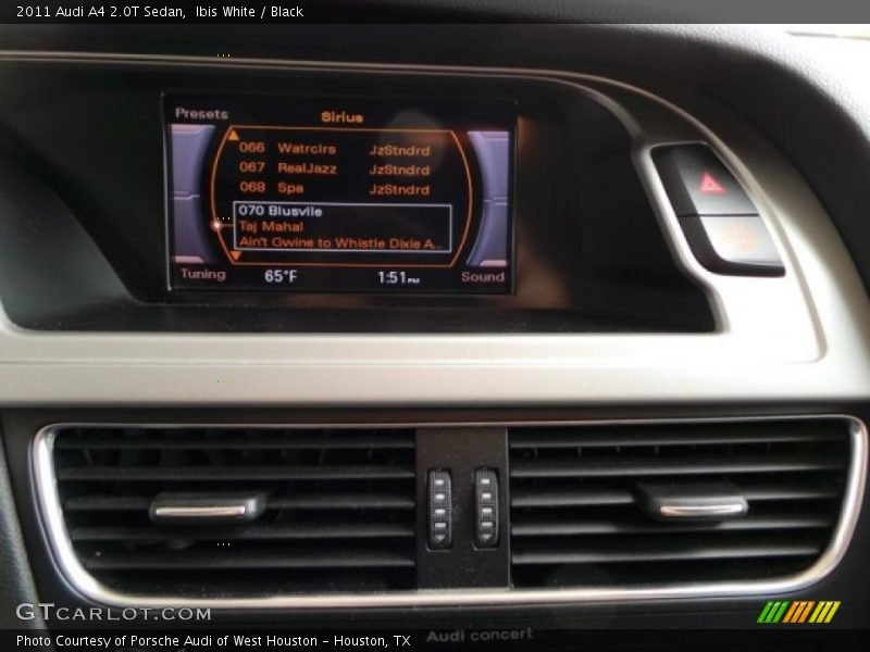 Ibis White / Black 2011 Audi A4 2.0T Sedan