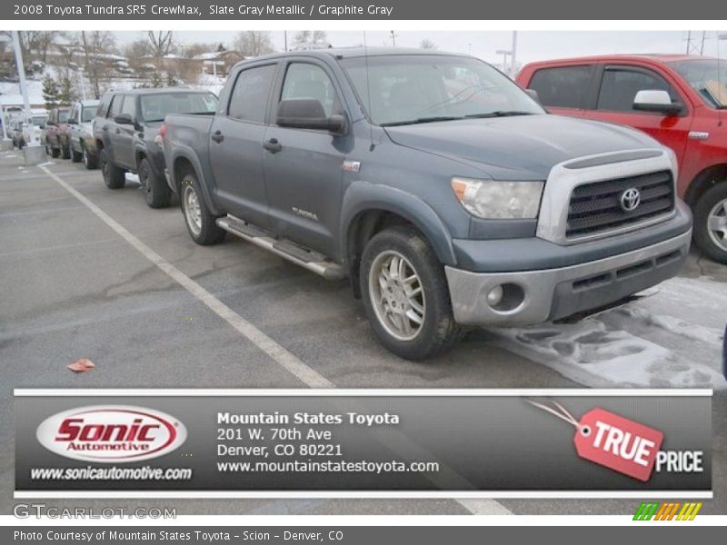 Slate Gray Metallic / Graphite Gray 2008 Toyota Tundra SR5 CrewMax