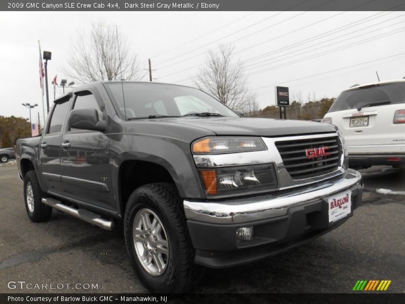 Dark Steel Gray Metallic / Ebony 2009 GMC Canyon SLE Crew Cab 4x4