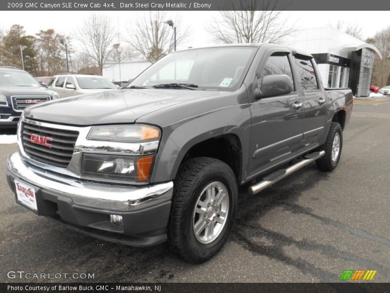 Dark Steel Gray Metallic / Ebony 2009 GMC Canyon SLE Crew Cab 4x4