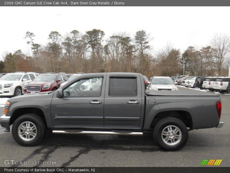 Dark Steel Gray Metallic / Ebony 2009 GMC Canyon SLE Crew Cab 4x4