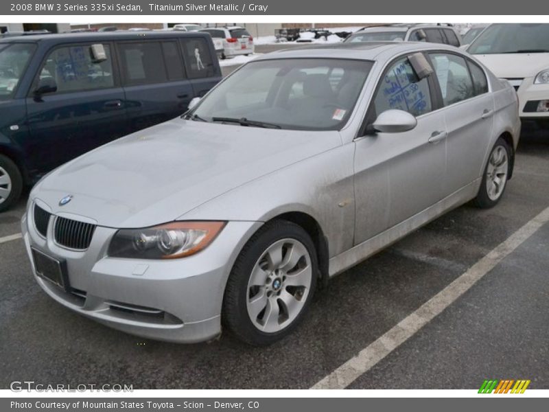 Titanium Silver Metallic / Gray 2008 BMW 3 Series 335xi Sedan