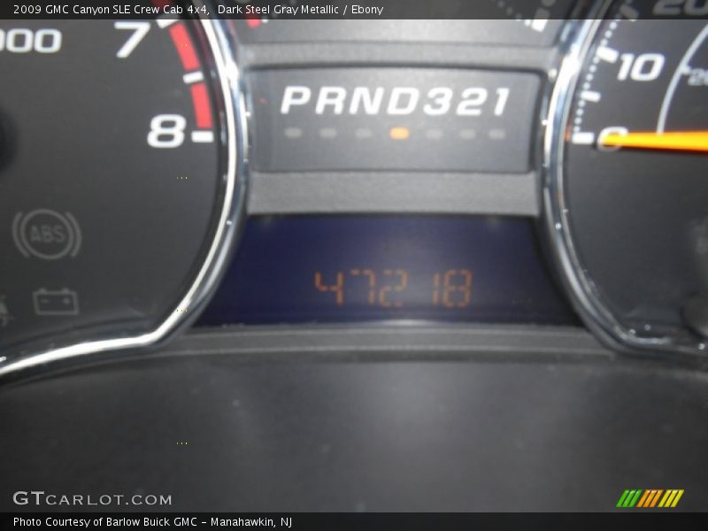 Dark Steel Gray Metallic / Ebony 2009 GMC Canyon SLE Crew Cab 4x4