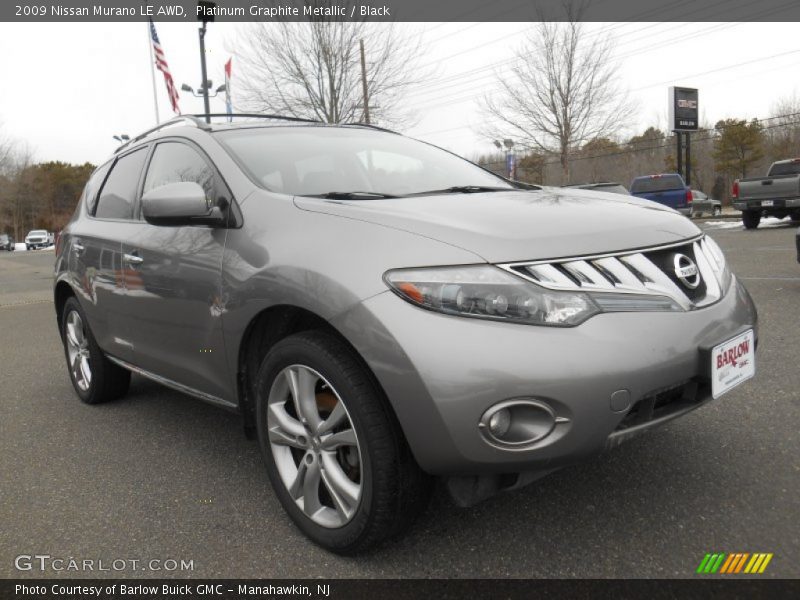 Platinum Graphite Metallic / Black 2009 Nissan Murano LE AWD