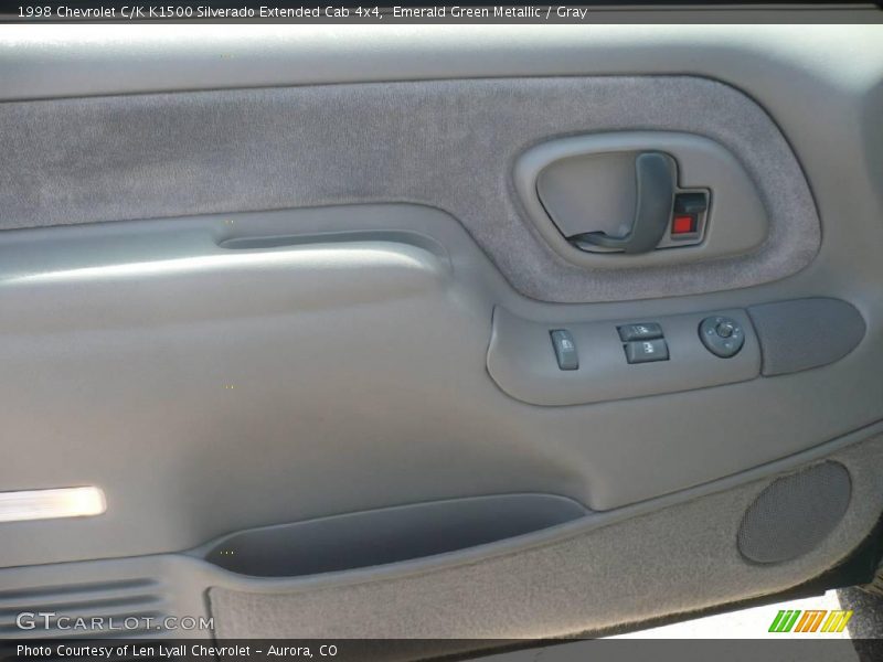 Emerald Green Metallic / Gray 1998 Chevrolet C/K K1500 Silverado Extended Cab 4x4