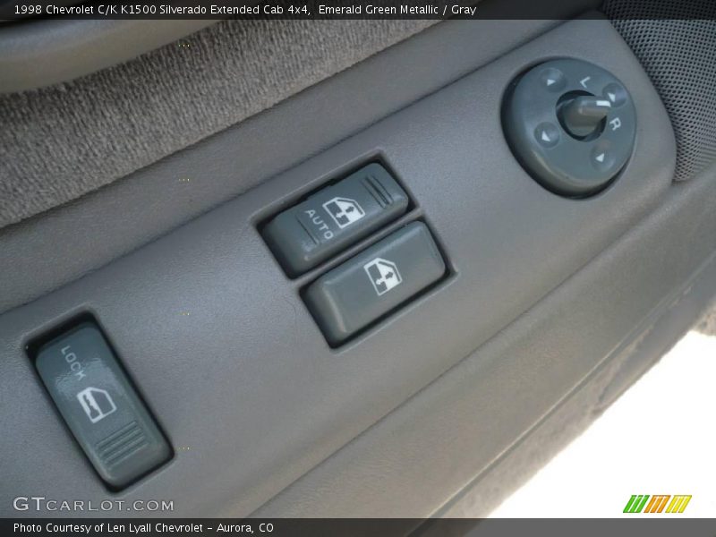 Emerald Green Metallic / Gray 1998 Chevrolet C/K K1500 Silverado Extended Cab 4x4
