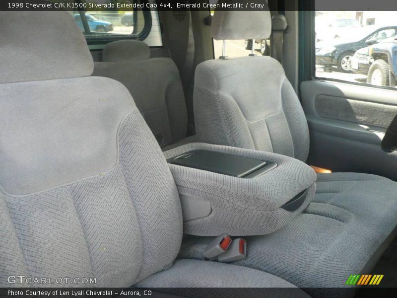 Emerald Green Metallic / Gray 1998 Chevrolet C/K K1500 Silverado Extended Cab 4x4