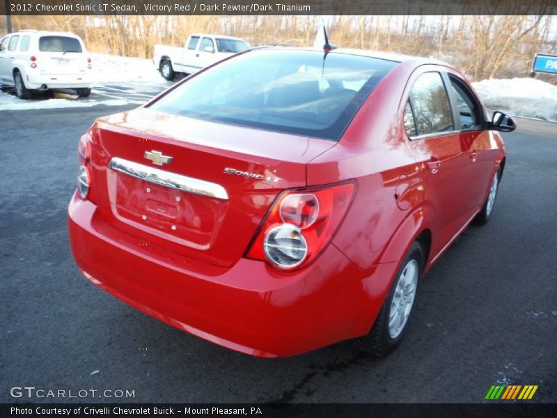 Victory Red / Dark Pewter/Dark Titanium 2012 Chevrolet Sonic LT Sedan