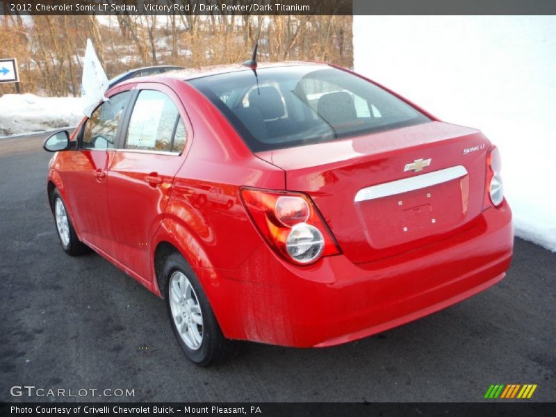 Victory Red / Dark Pewter/Dark Titanium 2012 Chevrolet Sonic LT Sedan
