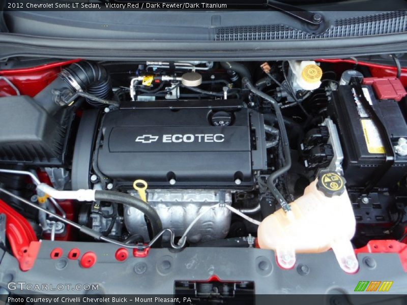 Victory Red / Dark Pewter/Dark Titanium 2012 Chevrolet Sonic LT Sedan