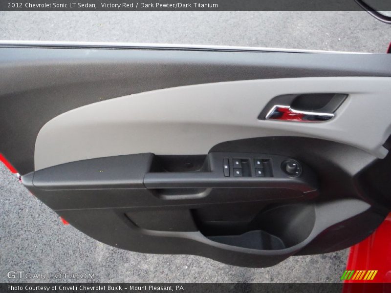 Victory Red / Dark Pewter/Dark Titanium 2012 Chevrolet Sonic LT Sedan