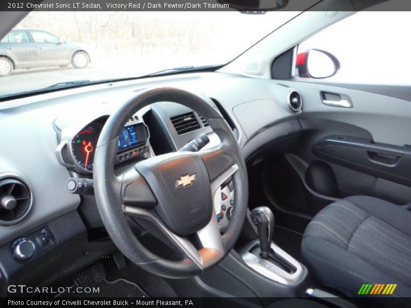 Victory Red / Dark Pewter/Dark Titanium 2012 Chevrolet Sonic LT Sedan