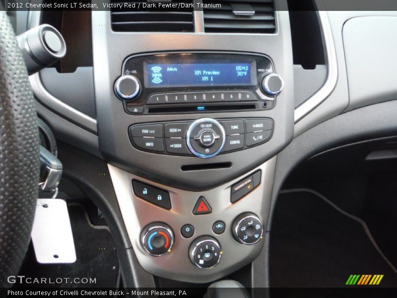 Victory Red / Dark Pewter/Dark Titanium 2012 Chevrolet Sonic LT Sedan