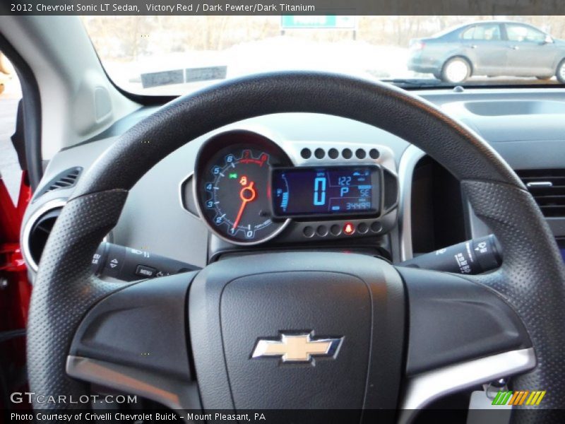 Victory Red / Dark Pewter/Dark Titanium 2012 Chevrolet Sonic LT Sedan