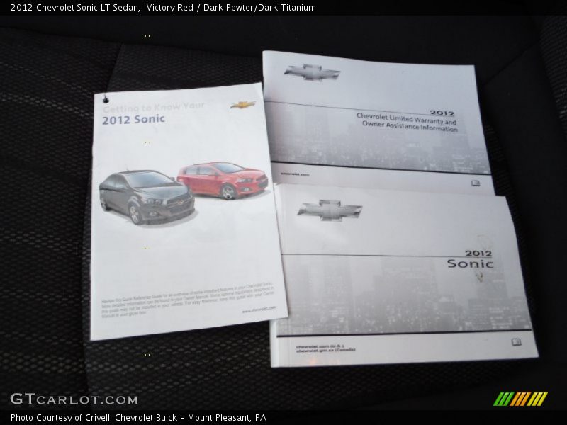 Victory Red / Dark Pewter/Dark Titanium 2012 Chevrolet Sonic LT Sedan