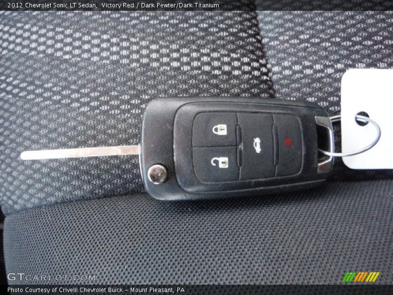 Victory Red / Dark Pewter/Dark Titanium 2012 Chevrolet Sonic LT Sedan