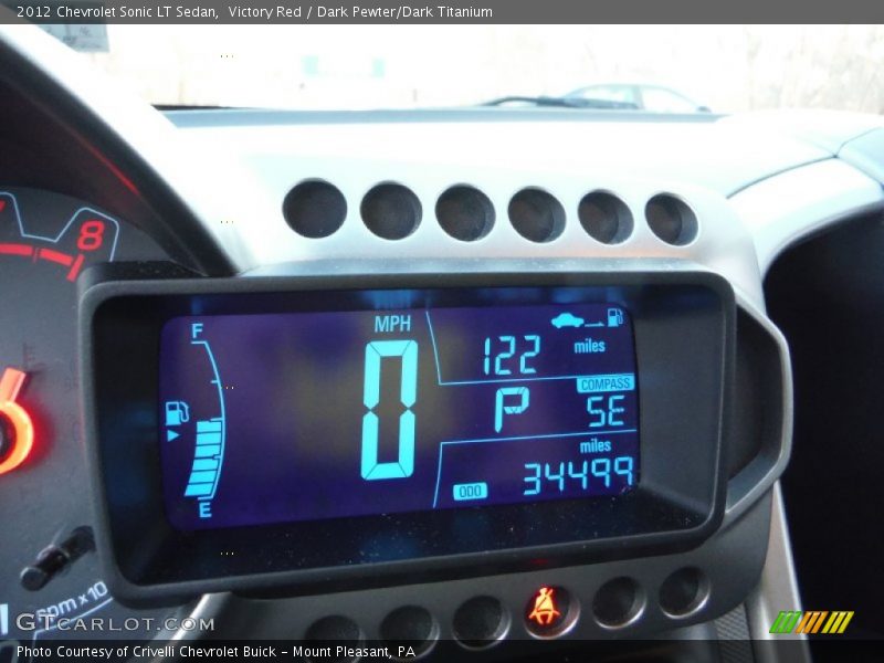 Victory Red / Dark Pewter/Dark Titanium 2012 Chevrolet Sonic LT Sedan