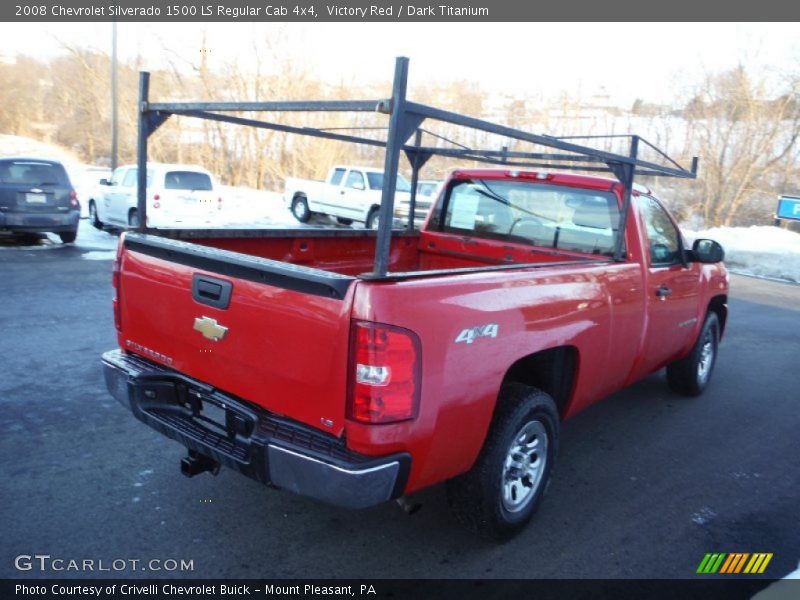 Victory Red / Dark Titanium 2008 Chevrolet Silverado 1500 LS Regular Cab 4x4