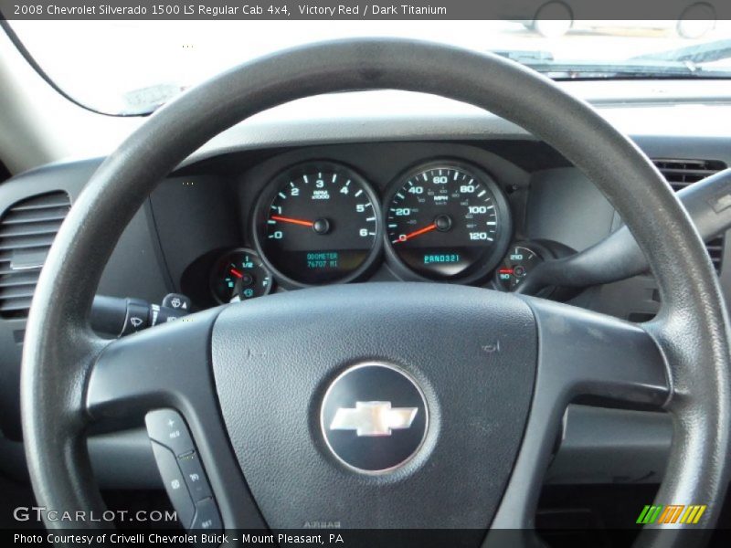 Victory Red / Dark Titanium 2008 Chevrolet Silverado 1500 LS Regular Cab 4x4