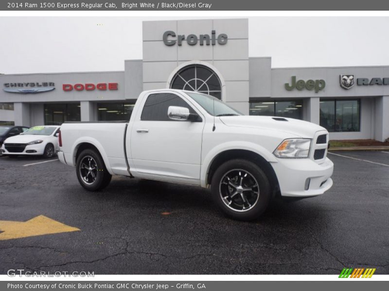 Bright White / Black/Diesel Gray 2014 Ram 1500 Express Regular Cab