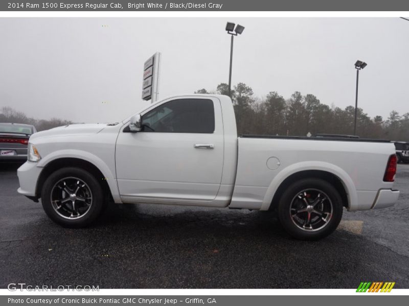 Bright White / Black/Diesel Gray 2014 Ram 1500 Express Regular Cab
