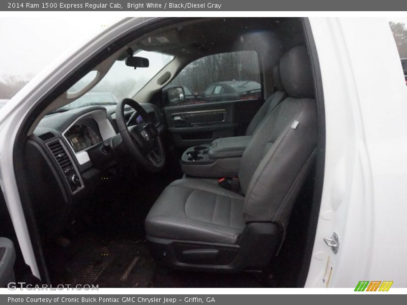 Bright White / Black/Diesel Gray 2014 Ram 1500 Express Regular Cab