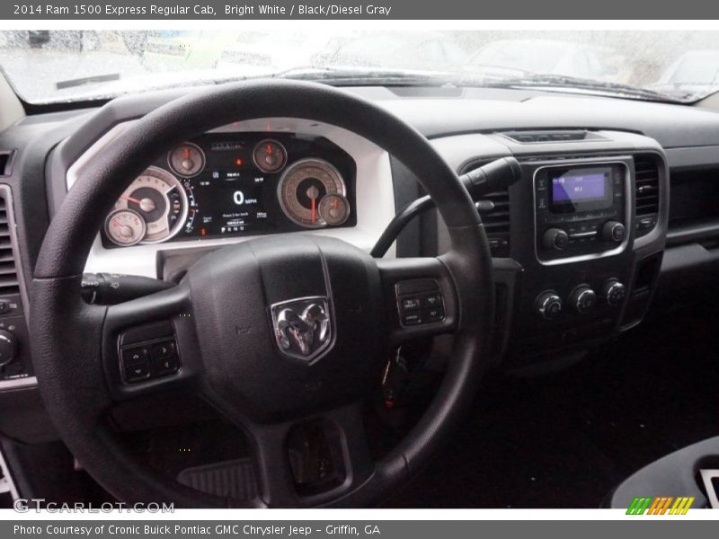 Bright White / Black/Diesel Gray 2014 Ram 1500 Express Regular Cab