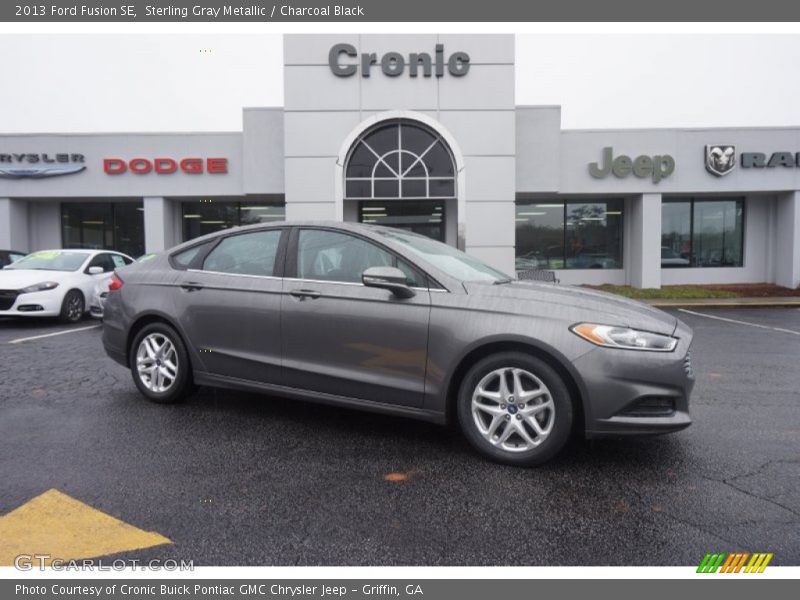 Sterling Gray Metallic / Charcoal Black 2013 Ford Fusion SE