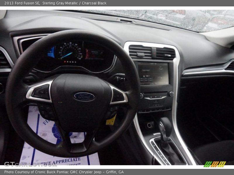 Sterling Gray Metallic / Charcoal Black 2013 Ford Fusion SE