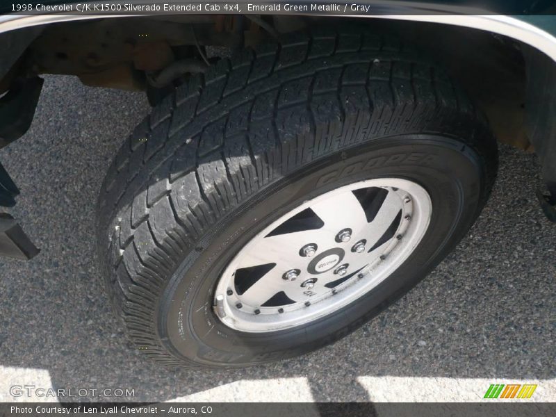 Emerald Green Metallic / Gray 1998 Chevrolet C/K K1500 Silverado Extended Cab 4x4