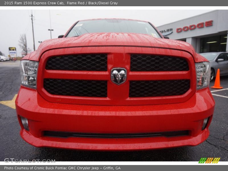Flame Red / Black/Diesel Gray 2015 Ram 1500 Express Crew Cab