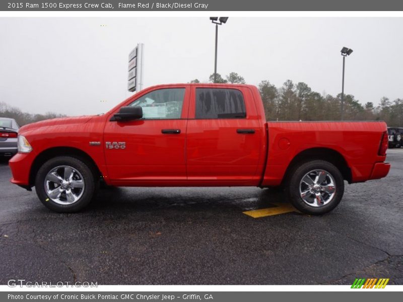 Flame Red / Black/Diesel Gray 2015 Ram 1500 Express Crew Cab