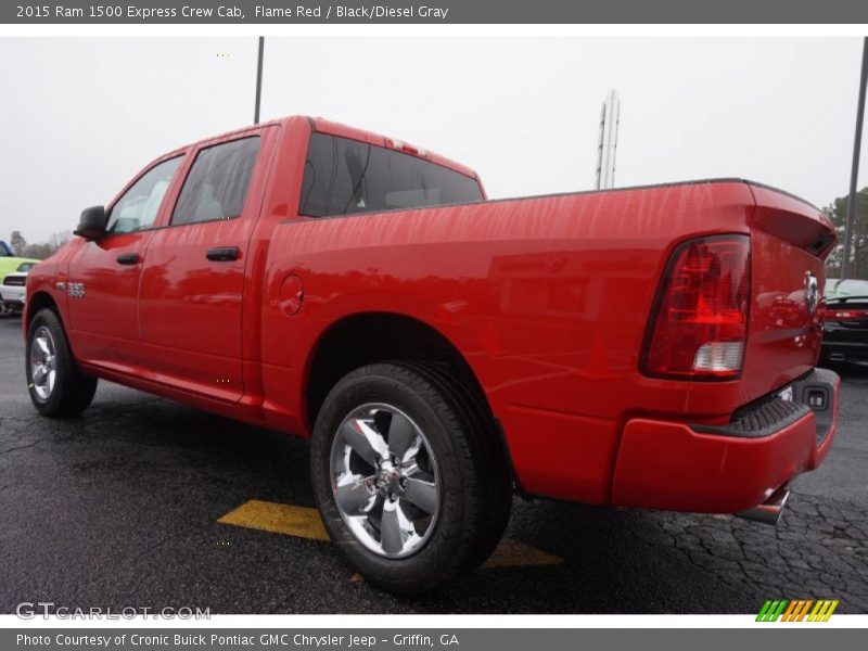Flame Red / Black/Diesel Gray 2015 Ram 1500 Express Crew Cab