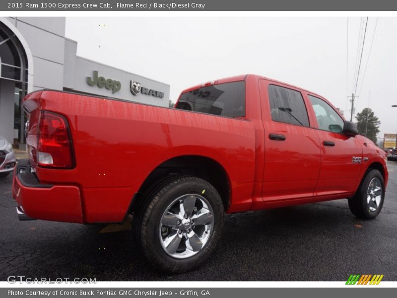 Flame Red / Black/Diesel Gray 2015 Ram 1500 Express Crew Cab