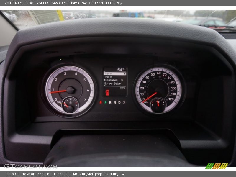 Flame Red / Black/Diesel Gray 2015 Ram 1500 Express Crew Cab