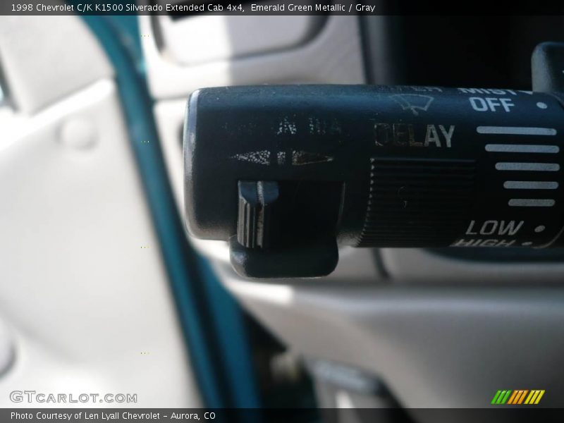 Emerald Green Metallic / Gray 1998 Chevrolet C/K K1500 Silverado Extended Cab 4x4