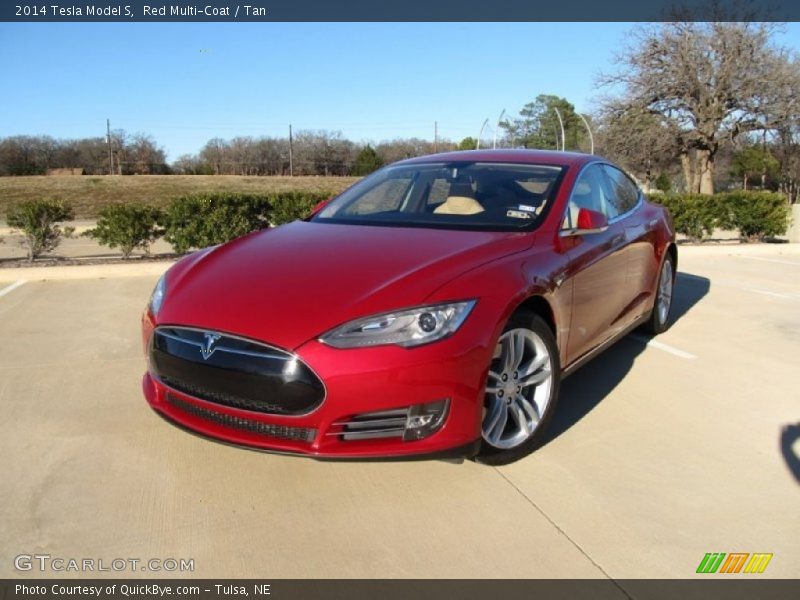 Front 3/4 View of 2014 Model S 