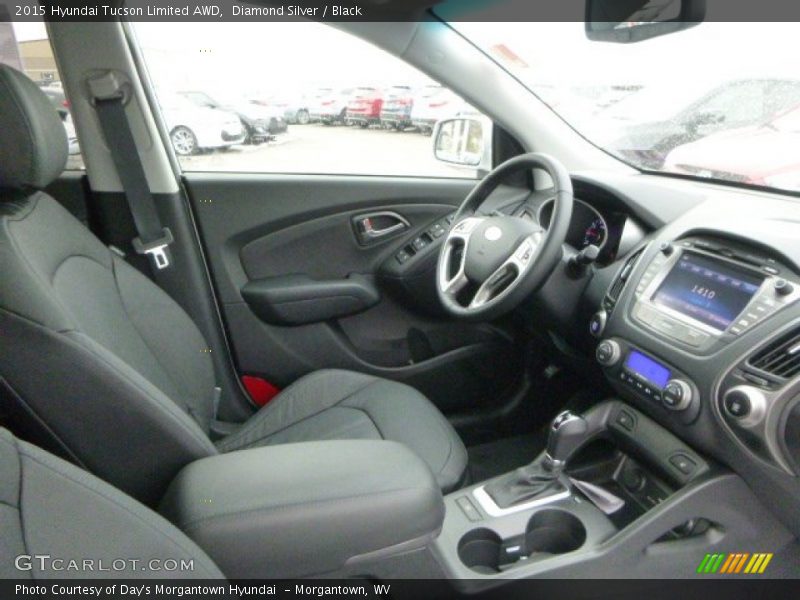 Diamond Silver / Black 2015 Hyundai Tucson Limited AWD