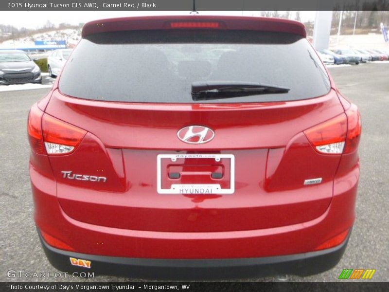 Garnet Red / Black 2015 Hyundai Tucson GLS AWD