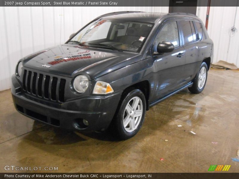 Steel Blue Metallic / Pastel Slate Gray 2007 Jeep Compass Sport