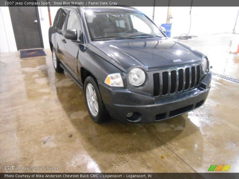 Steel Blue Metallic / Pastel Slate Gray 2007 Jeep Compass Sport