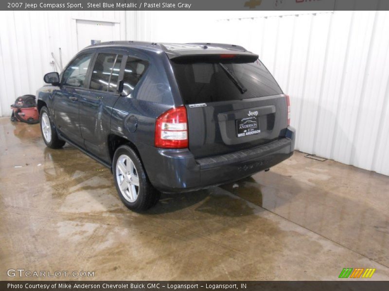 Steel Blue Metallic / Pastel Slate Gray 2007 Jeep Compass Sport