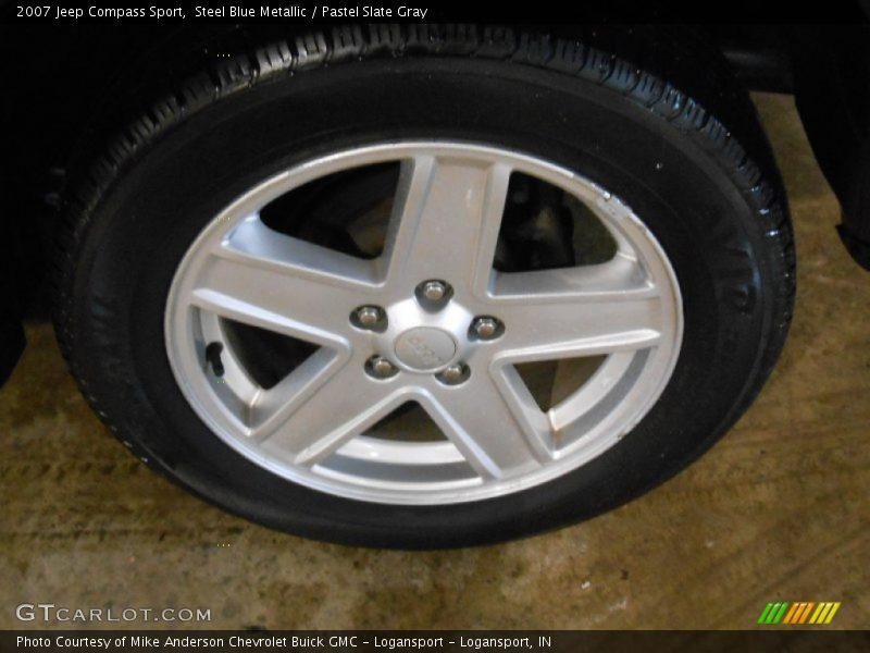 Steel Blue Metallic / Pastel Slate Gray 2007 Jeep Compass Sport