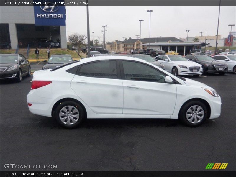 Century White / Gray 2015 Hyundai Accent GLS